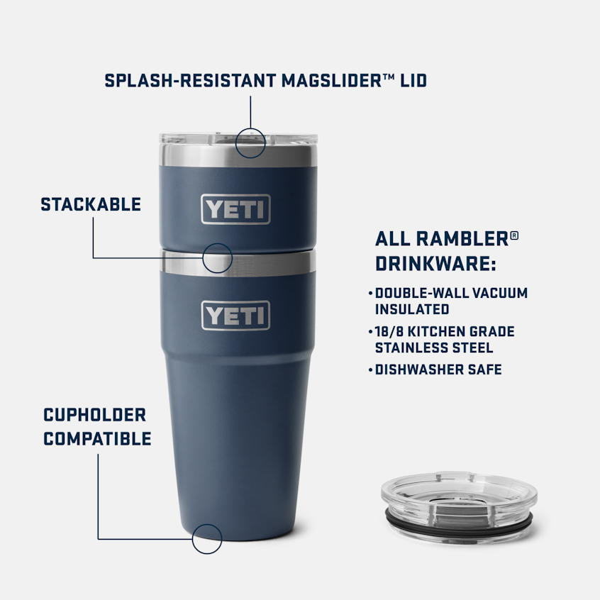 YETI Rambler® 20 oz (591 ml) Stackable Cup Stainless Steel