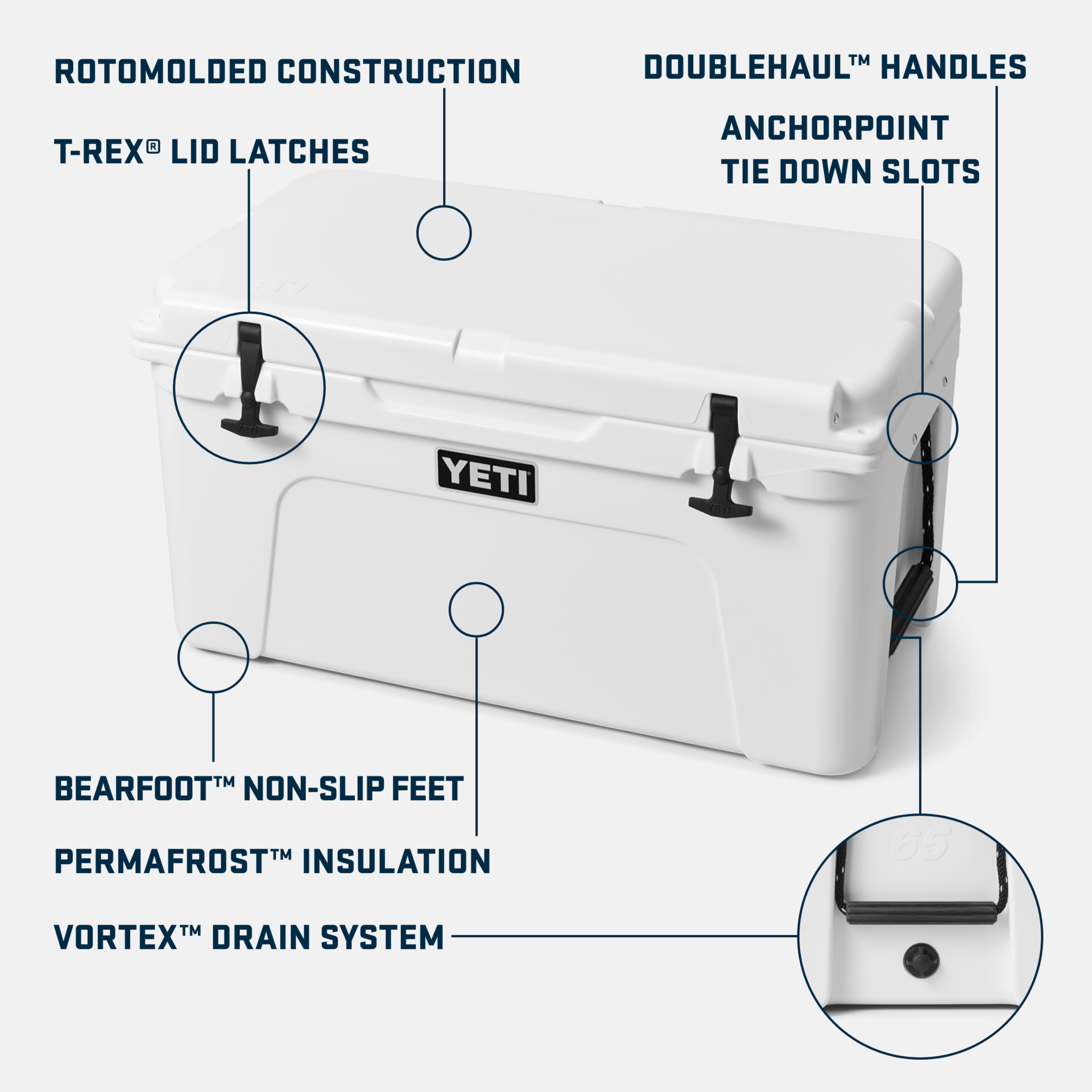 YETI Tundra® 65 Cool Box White